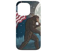 Bigfoot Marching USA Proud Under a Full Moon Case for iPhone 13 Pro
