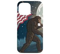 Bigfoot Marching USA Proud Under a Full Moon Case for iPhone 13 Pro Max