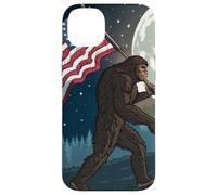 Bigfoot Marching USA Proud Under a Full Moon Case for iPhone 14 Plus