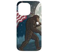 Bigfoot Marching USA Proud Under a Full Moon Case for iPhone 14 Pro Max