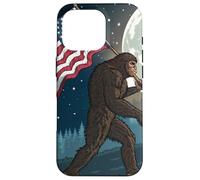 Bigfoot Marching USA Proud Under a Full Moon Case for iPhone 16 Pro