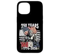 Bigfoot Merica Rock American Flag 250th Independence Day USA Case for iPhone 15