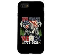 Bigfoot Merica Rock American Flag 250th Independence Day USA Case for iPhone SE (2020) / 7/8