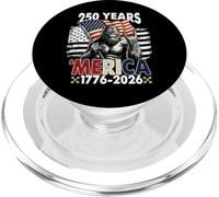 Bigfoot Merica Rock American Flag 250th Independence Day USA PopSockets PopGrip for MagSafe