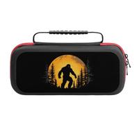 Bigfoot Moon Forests Carrying Case Compatible with Switch Hard Travel Storage Bag with 20 Game Card Slots