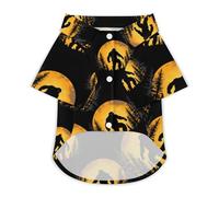 Bigfoot Moon Forests Dog Shirts Summer Pet Clothes Comfort T-Shirts Short Sleeveless Top for Cats Dogs M