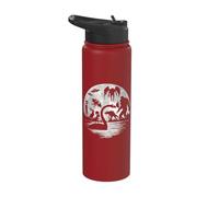 Bigfoot Mothman Jersey Devil Alien Cryptid Cryptozoology Stainless Steel Insulated Water Bottle