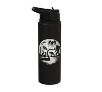 Bigfoot Mothman Jersey Devil Alien Cryptid Cryptozoology Stainless Steel Insulated Water Bottle