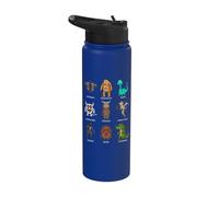 Bigfoot Mothman Wendigo Dogman 8-bit Cryptid Stainless Steel Insulated Water Bottle