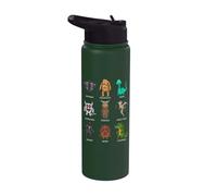 Bigfoot Mothman Wendigo Dogman 8-bit Cryptid Stainless Steel Insulated Water Bottle