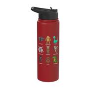 Bigfoot Mothman Wendigo Dogman 8-bit Cryptid Stainless Steel Insulated Water Bottle