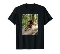 Bigfoot Mountain Biking Funny Sasquatch MTB Cyclist T-Shirt