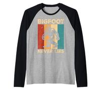 Bigfoot Never Lies Raglan Baseball Tee