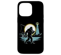 Bigfoot Night Fishing UFO Abduction Fish Funny Sasquatch Case for iPhone 14 Pro Max