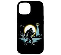 Bigfoot Night Fishing UFO Abduction Fish Funny Sasquatch Case for iPhone 15