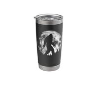 Bigfoot Night Stroll! Cool Full Moon & Trees Sasquatch Stainless Steel Insulated Tumbler