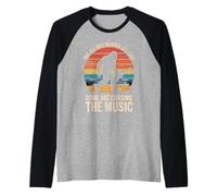 Bigfoot Not All Who Wander Are Lost Music Festival Retro Raglan Baseball Tee