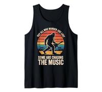 Bigfoot Not All Who Wander Are Lost Music Festival Retro Tank Top