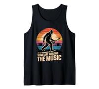 Bigfoot Not All Who Wander Are Lost Music Festival Retro Tank Top