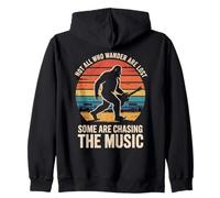 Bigfoot Not All Who Wander Are Lost Music Festival Retro Zip Hoodie