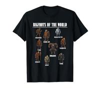 Bigfoot of the World Cryptids Worldwide Sasquatch Yeti Value Graphic T-Shirt