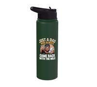 Bigfoot Papa Just A Dad Who Always Came Back with The Milk Stainless Steel Insulated Water Bottle