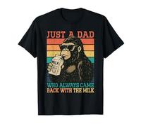Bigfoot Papa, Just A Dad Who Always Came Back With The Milk T-Shirt