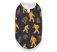 Bigfoot Pattern Dog Shirts Summer Pet Clothes Comfort T-Shirts Vest Sleeveless Tank Top for Cats Dogs M