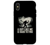 Bigfoot Pease Sign A Guy Like Me is Hard Too Find Funny Joke Case for iPhone X/XS