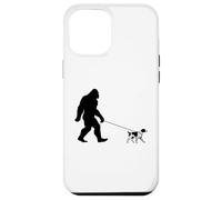 Bigfoot pet Brittany spaniel and sasquatch walking funny Case for iPhone 12 Pro Max