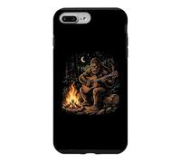Bigfoot Playing Acoustic Guitar Around Campfire -Fun Camping Case for iPhone 7 Plus/8 Plus