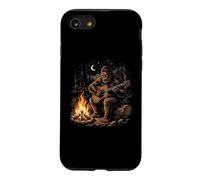 Bigfoot Playing Acoustic Guitar Around Campfire -Fun Camping Case for iPhone SE (2020) / 7/8