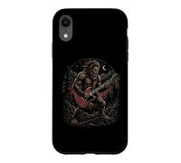 Bigfoot Playing Guitar - Rock Music Guitarist Player Guitar Case for iPhone XR