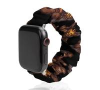 Bigfoot Playing Guitar Rock on Sasquatch Big Foot Scrunchie Watch Bands Soft Elastic Replacement Wristband Compatible with Apple Watch 38mm/40mm