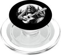 BIGFOOT playing guitar YETI SASQUATCH Moon Big Foot Meme PopSockets PopGrip for MagSafe