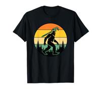 Bigfoot Plumber Handyman Retro Sunset Sasquatch T-Shirt