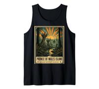 Bigfoot Prince of Wales Island Alaska Retro Cryptid Travel Tank Top
