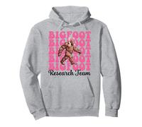 Bigfoot Research Team Funny Sasquatch Girl Mom Coquette Bow Pullover Hoodie