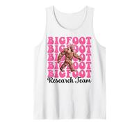 Bigfoot Research Team Funny Sasquatch Girl Mom Coquette Bow Tank Top