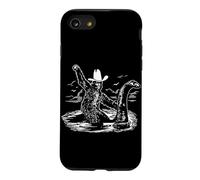 Bigfoot Riding Loch Ness Monster Cowboy Cryptid Creatures Case for iPhone SE (2020) / 7/8