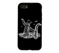 Bigfoot Riding Loch Ness Monster Cowboy Cryptid Creatures Case for iPhone SE (2020) / 7/8