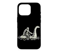 Bigfoot Riding Loch Ness Monster Funny Cryptid Sasquatch Case for iPhone 16 Pro