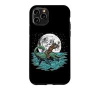 Bigfoot Riding Loch Ness Monster Moon Sasquatch Nessie Case for iPhone 11 Pro