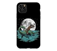 Bigfoot Riding Loch Ness Monster Moon Sasquatch Nessie Case for iPhone 11 Pro Max