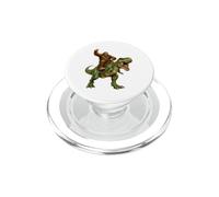 Bigfoot Riding T Rex Sasquatch Prehistoric Chase PopSockets PopGrip for MagSafe
