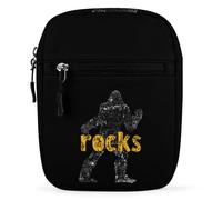 Bigfoot Rock And Roll Small Crossbody Bag for Men Women Side Shoulder Satchel Purse Mini Messenger Bags