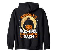 Bigfoot’s Boo-tiful Halloween Bash Funny Cryptid Zip Hoodie
