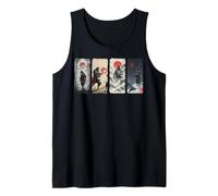 Bigfoot Samurai Four Seasons Manga Panel Japanese Art Men Tank Top