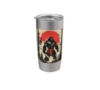 Bigfoot Samurai Japanese Sword Sasquatch Stainless Steel Insulated Tumbler