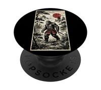Bigfoot Samurai Japanese Yokai Mythical Beast Legend PopSockets Adhesive PopGrip